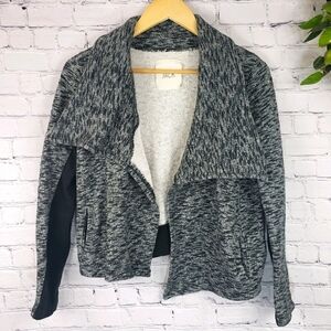 JACK Asymmetrical Open Jacket Gray & Black